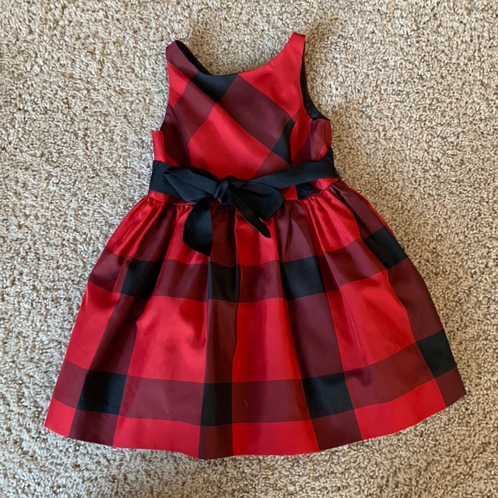 Buffalo paid girls Christmas dress